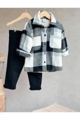 PAMUKLU ODUNCU GÖMLEK VE BELİ LASTİK-DÜĞME AYARLI CANVAS DENİM PANTOLON TAKIM