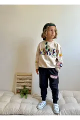 Baskılı Erkek Çocuk Eşofman Takımı