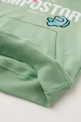 Erkek Baskılı Kapüşonlu Alt Üst Takım