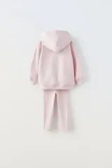 Pembe Kapüşonlu  Fitilli TaytlıTakım